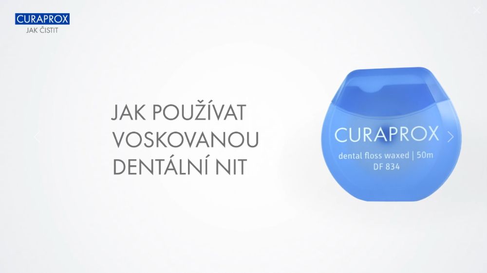 Jak používat voskovanou dentální nit